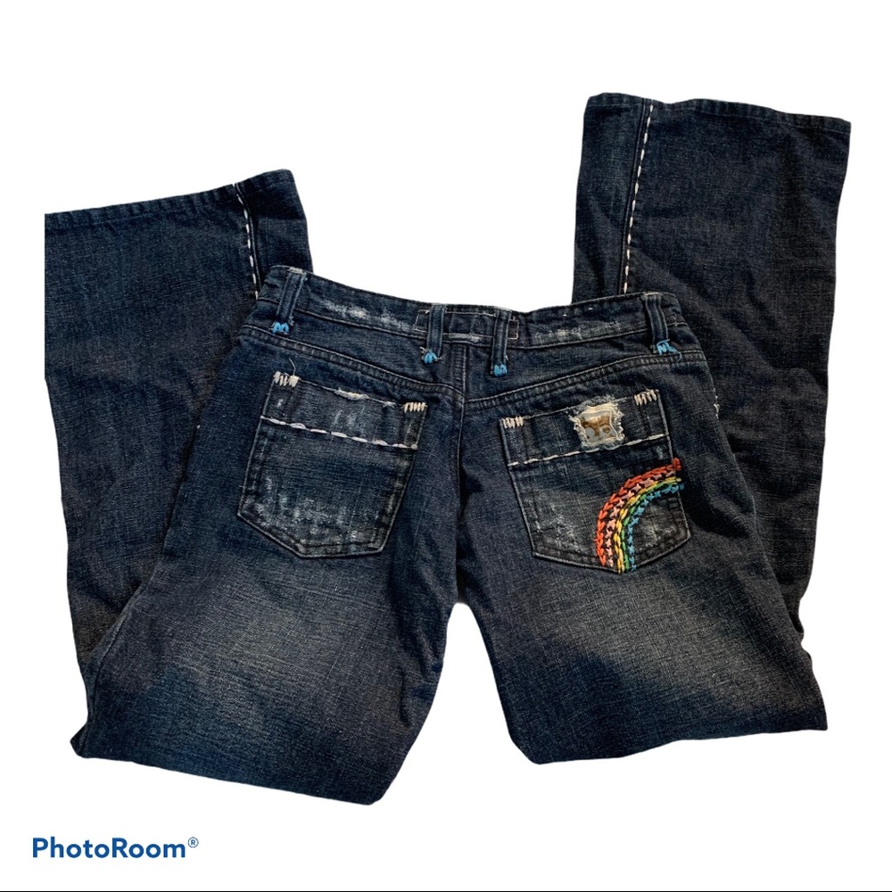 Joe’s jeans Women’s Hendrix Dark Wash with Rainbow